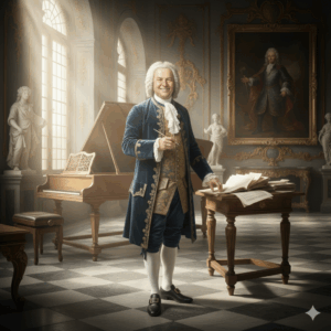 image de Jean-Sébastien Bach générée par IA